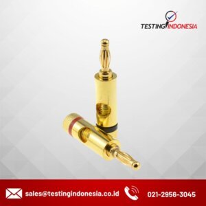 Gold-plated-stackable- 4mm -banana-plug-with- knurled-grip