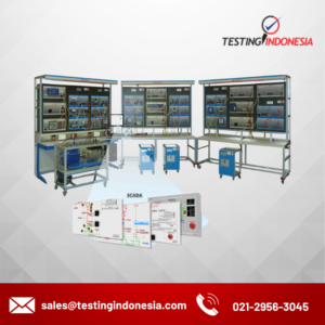 Parallel Power Generation System with two Generators, Distribution Lines, Loads, and SCADA